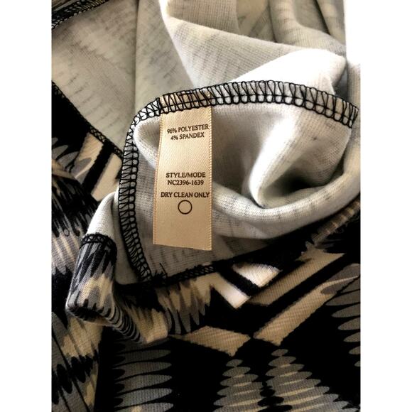 Presley Skye Black, Cream & Grey‎ Pattern Dress Tribal Size X-Large - Picture 6 of 10